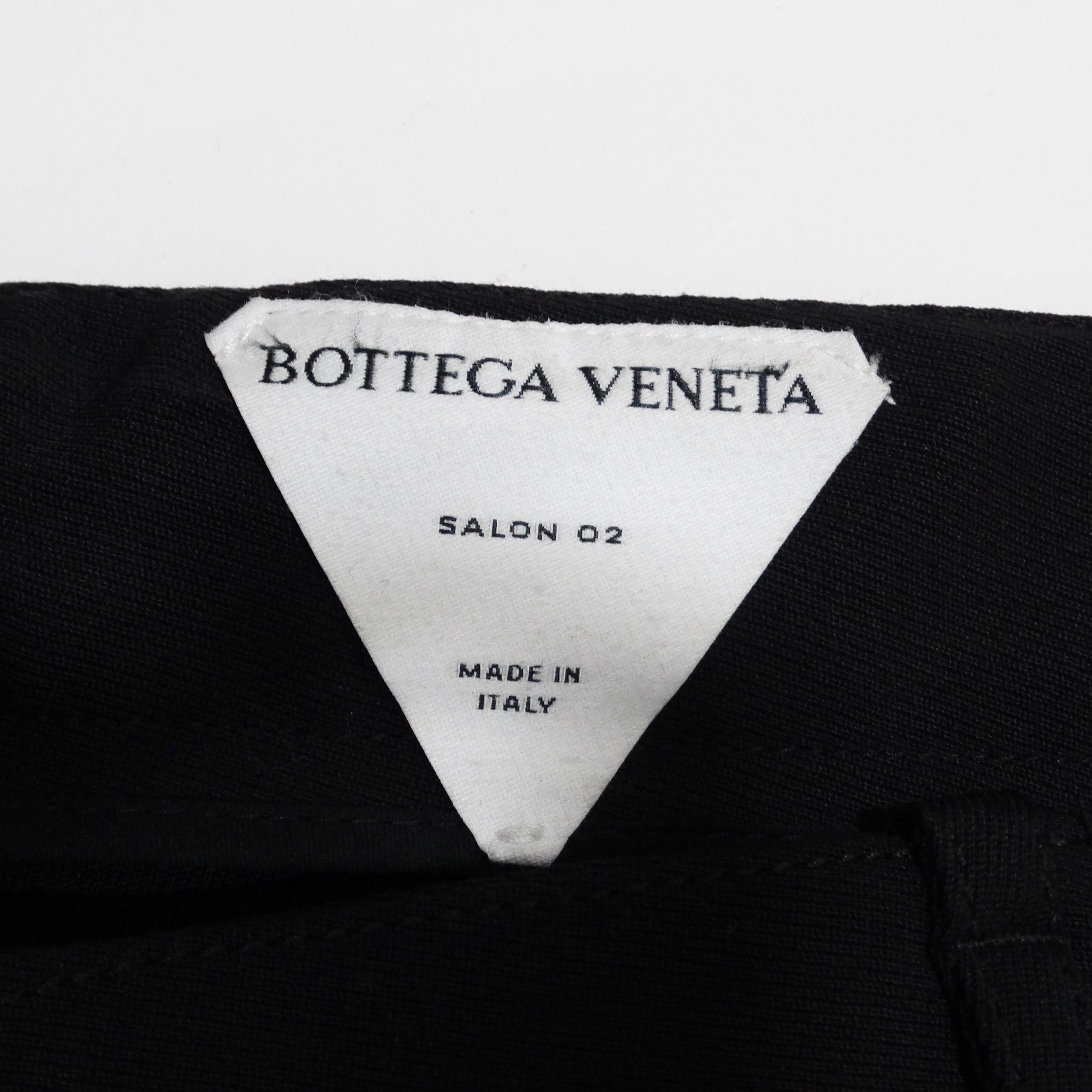 Bottega Veneta - Pantalon en laine stretch à double fermeture éclair en vente 13