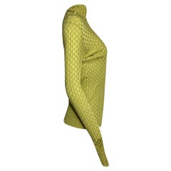 Jersey de cuello alto con refuerzo «Dragon» de Bottega Veneta, de seda verde