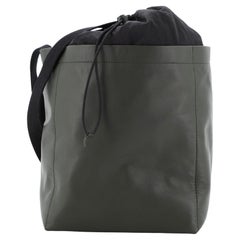 Bottega Veneta Drawstring Crossbody Bag Leather with Nylon