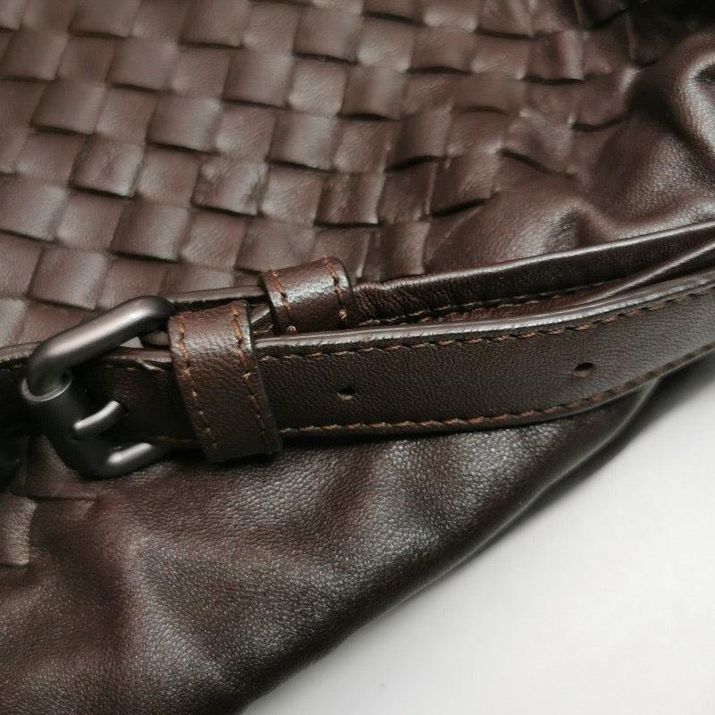 Bottega Veneta Drawstring Dark Chocolate Brown Intrecciato Large Crossbody Bag 7