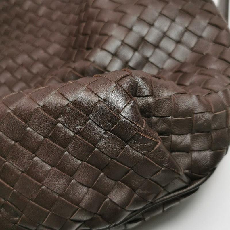 Bottega Veneta Drawstring Dark Chocolate Brown Intrecciato Large Crossbody Bag 9