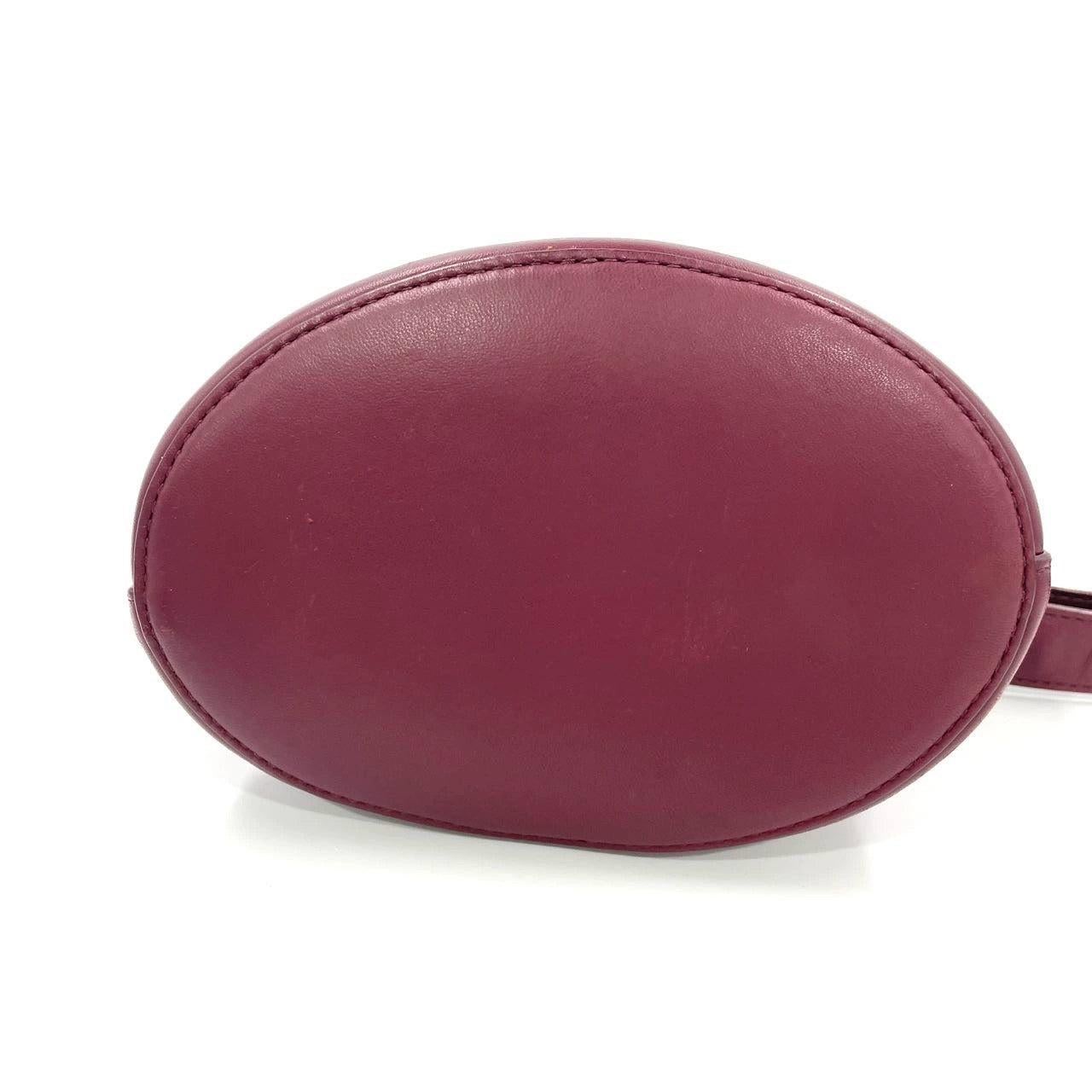 Bottega Veneta Drop Burgundy calfskin leather Gold Hardware Wristlet Clutch For Sale 7