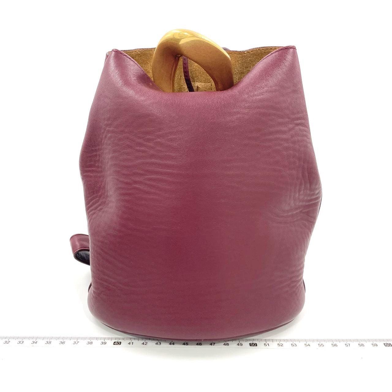 Women's Bottega Veneta Drop Burgundy calfskin leather Gold Hardware Wristlet Clutch For Sale