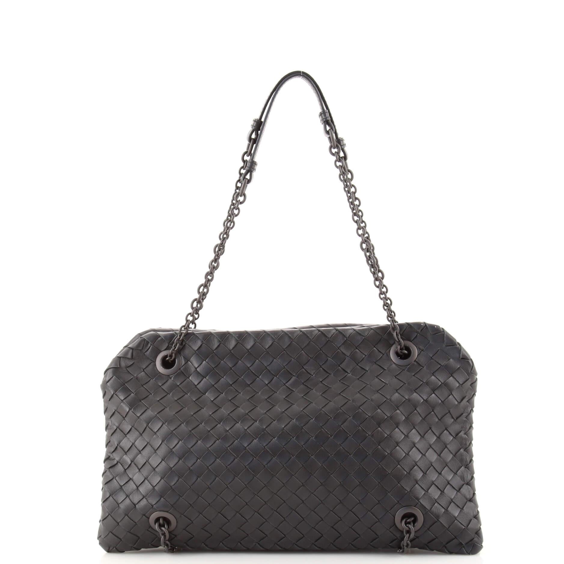 Bottega Veneta Duo Bag Intrecciato Nappa In Good Condition In NY, NY