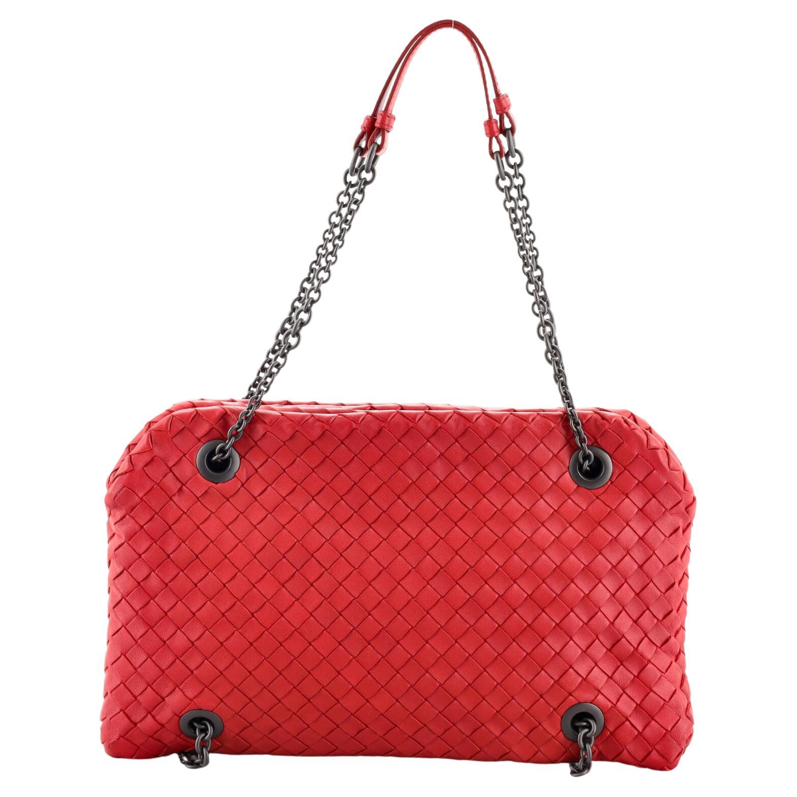 Bottega Red Marco Polo Bag at 1stDibs bottega marco