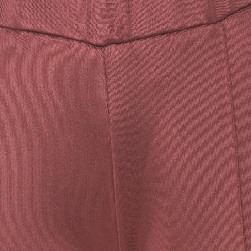 Women's Bottega Veneta Dusky Pink Seamed Track Pants M For Sale