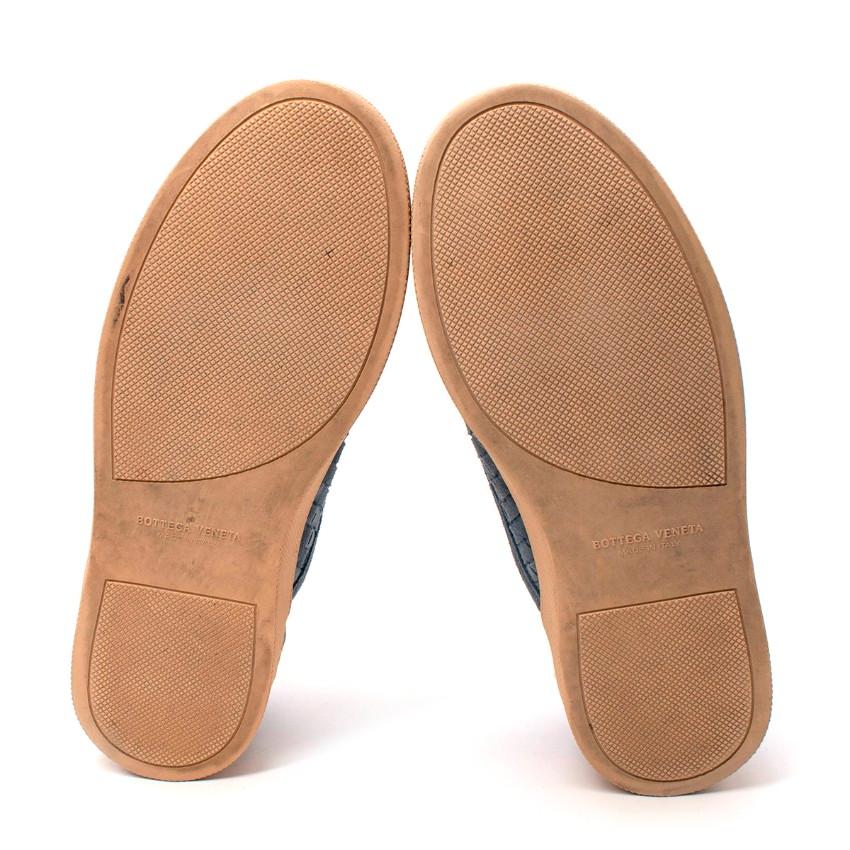 Bottega Veneta Zapatillas Slip-On Intrecciato Ante Azul Polvo - US 12 en venta 4