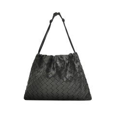 Bottega Veneta Dustbag Borsa a tracolla in pelle Intrecciato Nero