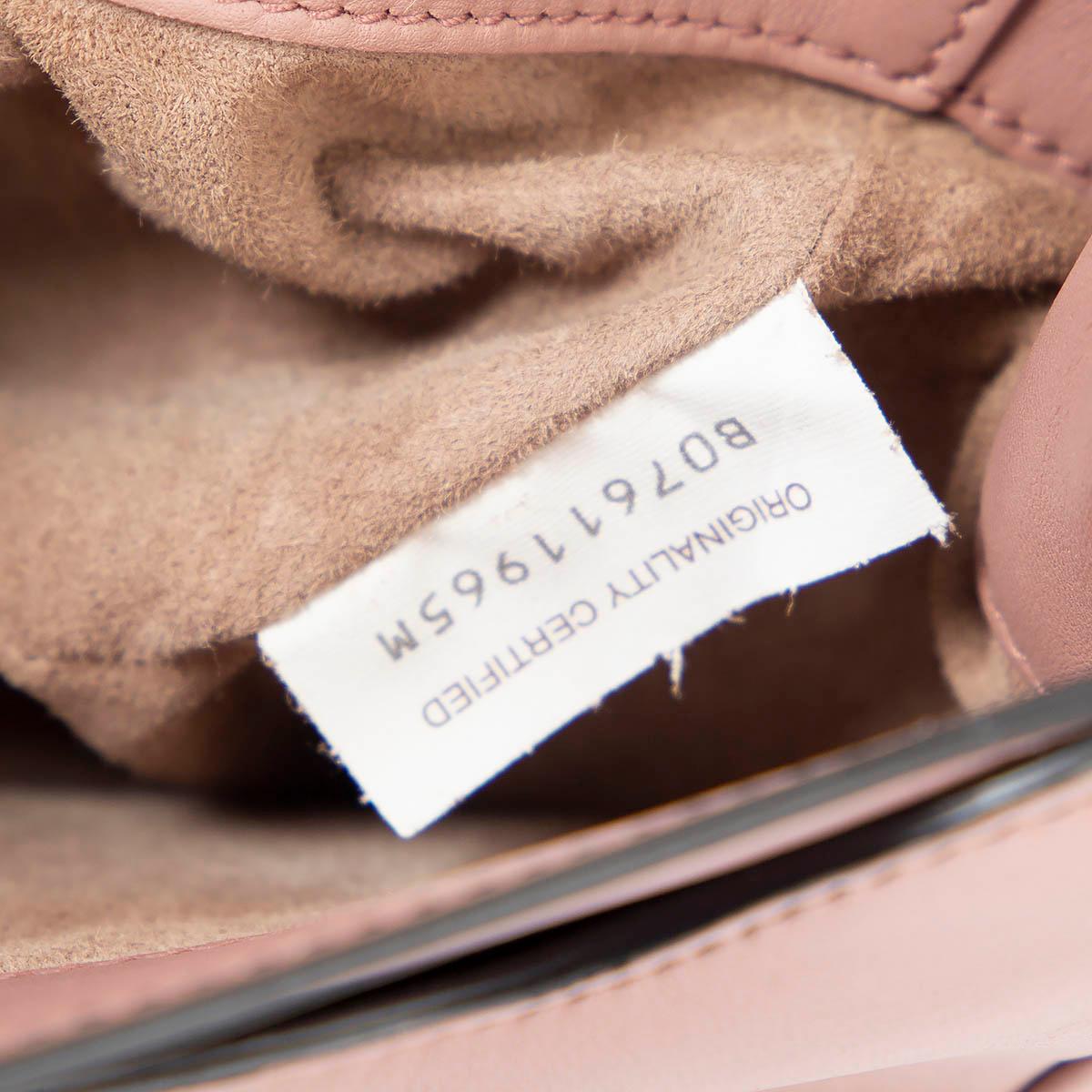 BOTTEGA VENETA dusty rose leather LUNA INTRECCIATO Crossbody Bag For Sale 1