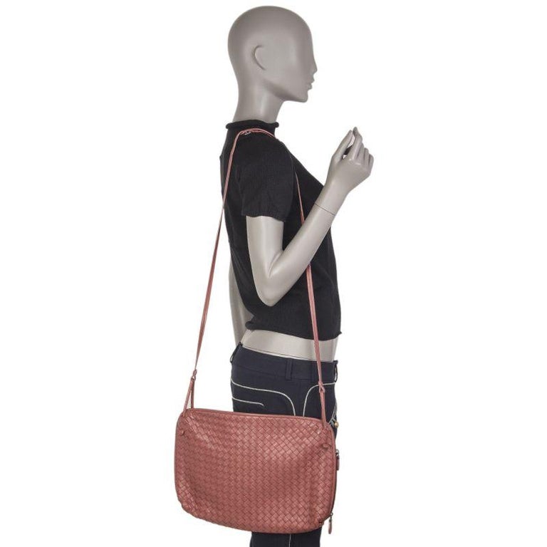 Bottega Veneta Nodini Crossbody Bag Intrecciato Nappa Small Pink 1564302