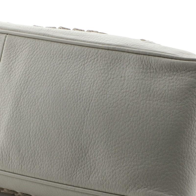 Bottega Veneta East West Tote Leather with Intrecciato Snakeskin Detail Large 2