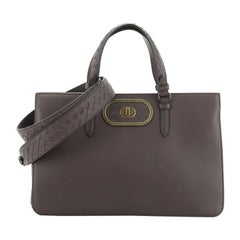 Bottega Veneta Ellittica Tote Bag Leather with Intrecciato Detail Medium