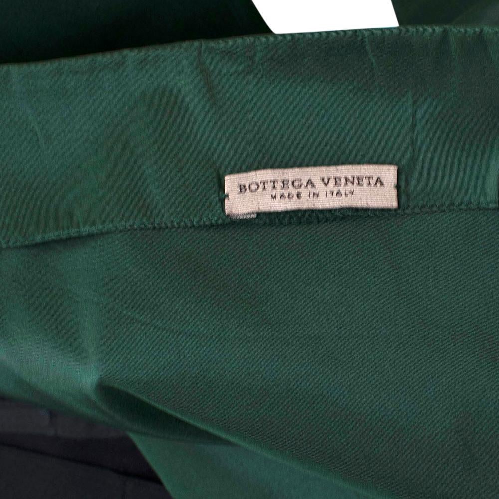 Women's Bottega Veneta Emerald Green Silk Open Back Dress - Size US 4 For Sale
