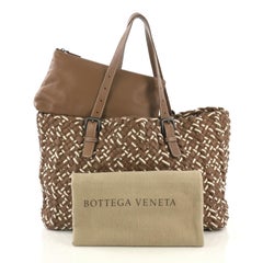 Bottega Veneta Empire Tote Intrecciato Nappa and Fabric Medium