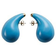 Bottega Veneta Enamel And Sterling Silver Earrings