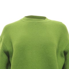 Jersey de punto acanalado de Bottega Veneta en cachemira color oliva