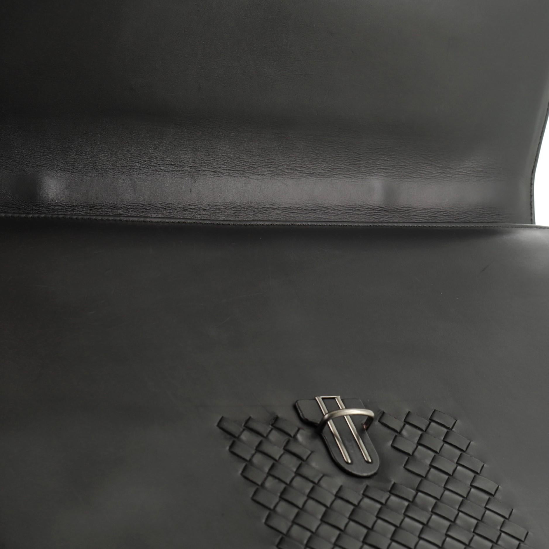 Bottega Veneta Envelope Briefcase Leather with Intrecciato Detail 1