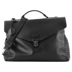 Bottega Veneta Envelope Briefcase Leather with Intrecciato Detail