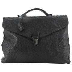 Bottega Veneta Envelope Briefcase Ostrich Large