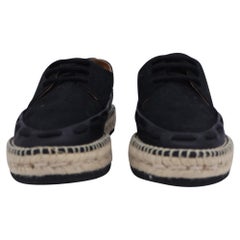 Bottega Veneta Espadrille Loafers in Black Canvas