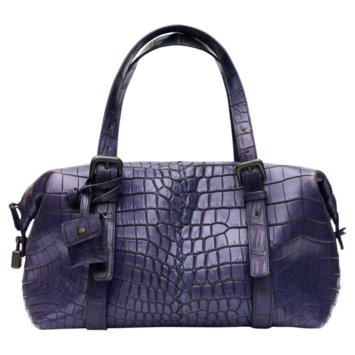 Bottega Veneta Exotic Bowler Bag For Sale