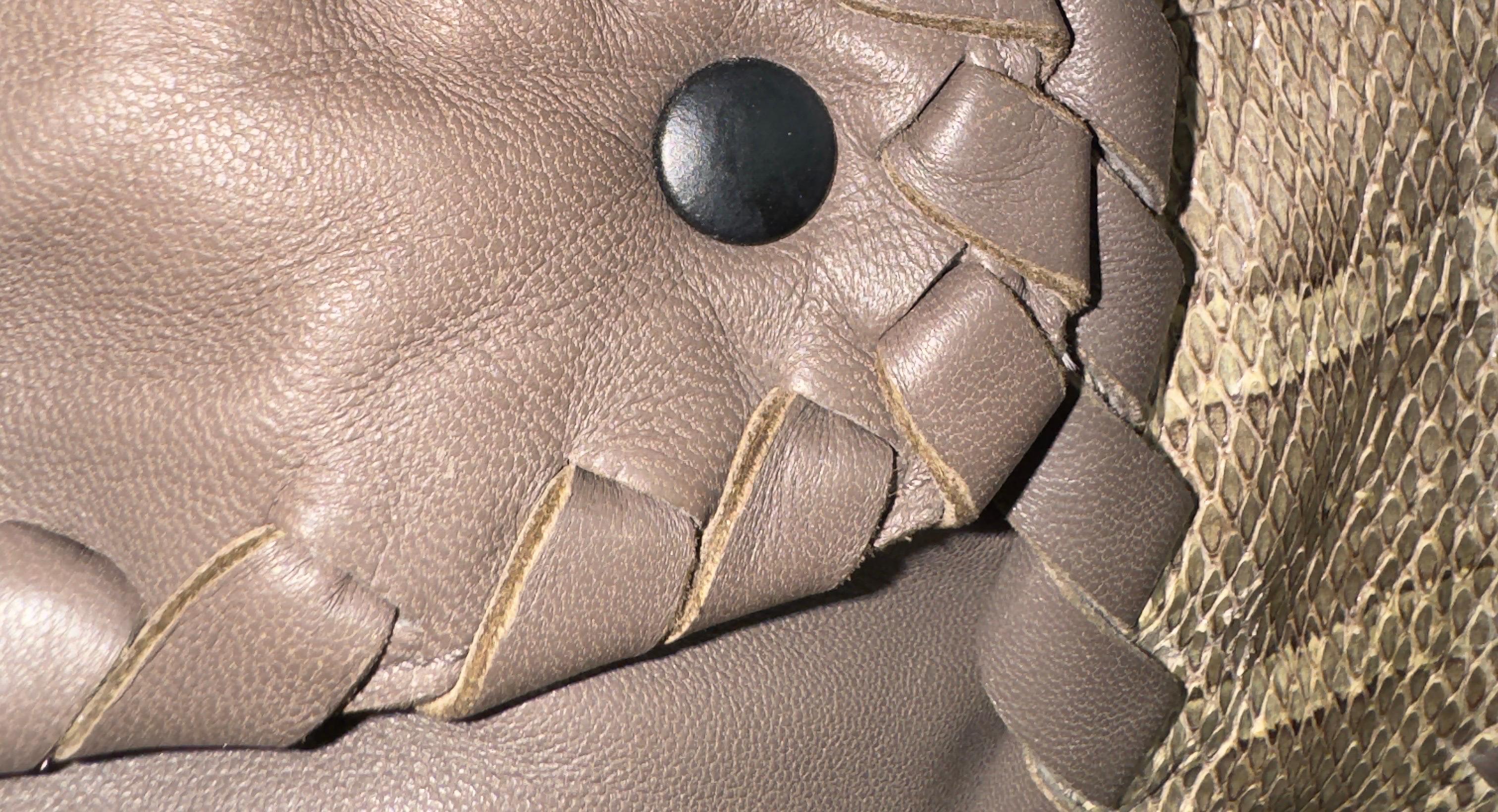 BOTTEGA VENETA Exotic Woven Leather Intrecciato Nappa Ayers XL Tote Shoulder Bag For Sale 7