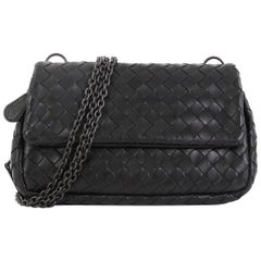 Bottega Veneta Expandable Chain Crossbody Bag Intrecciato Nappa Small