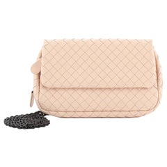 Bottega Veneta Expandable Chain Crossbody Bag Intrecciato Nappa Small