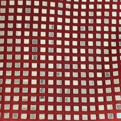 BOTTEGA VENETA Fall 2019 Size S Burgundy Silver Satin Jersey Embellishment Shirt