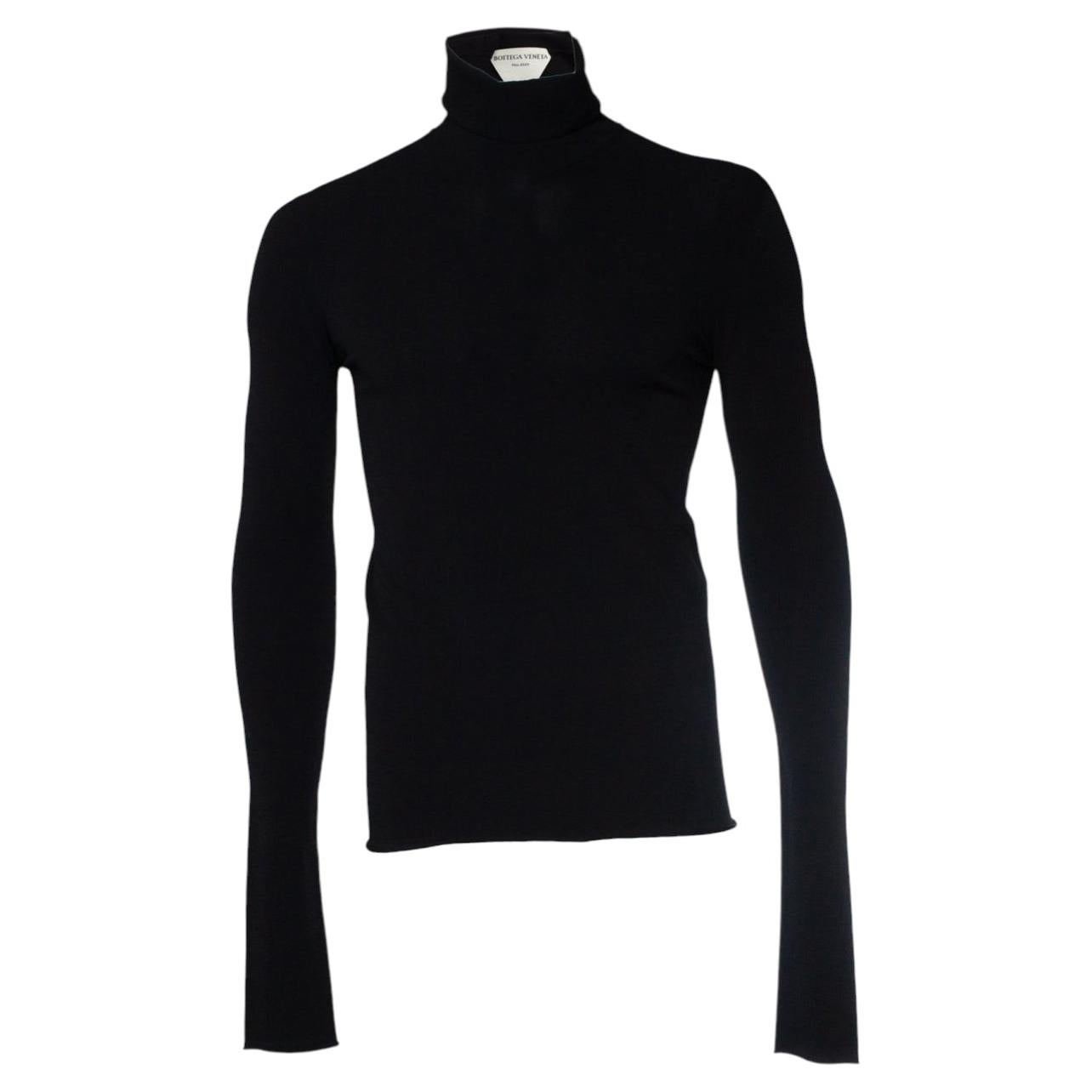 Bottega Veneta, Fall2020 stretch turtle neck black