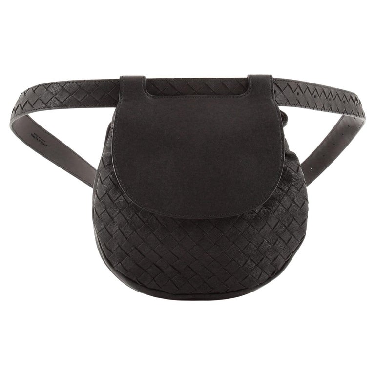 Bottega Veneta Nappa Belt Chain Pouch - Black Waist Bags, Handbags