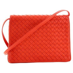 Bottega Veneta Flap Crossbody Bag Intrecciato Nappa Small