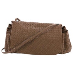 Bottega Veneta Flap Messenger Bag Intrecciato Nappa Large