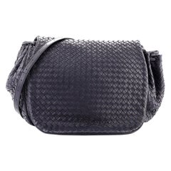 Bottega Veneta Flap Messenger Bag Intrecciato Nappa Medium