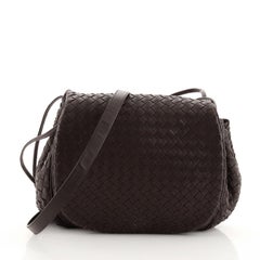 Bottega Veneta Flap Messenger Bag Intrecciato Nappa Small