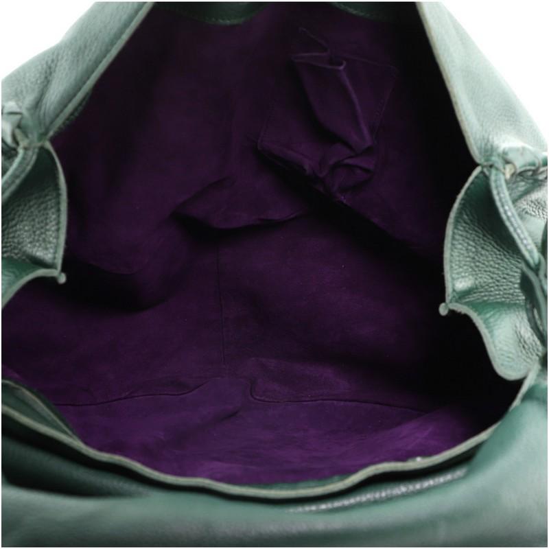 Black Bottega Veneta Flap Saddle Messenger Bag Leather with Intrecciato Detail Medium
