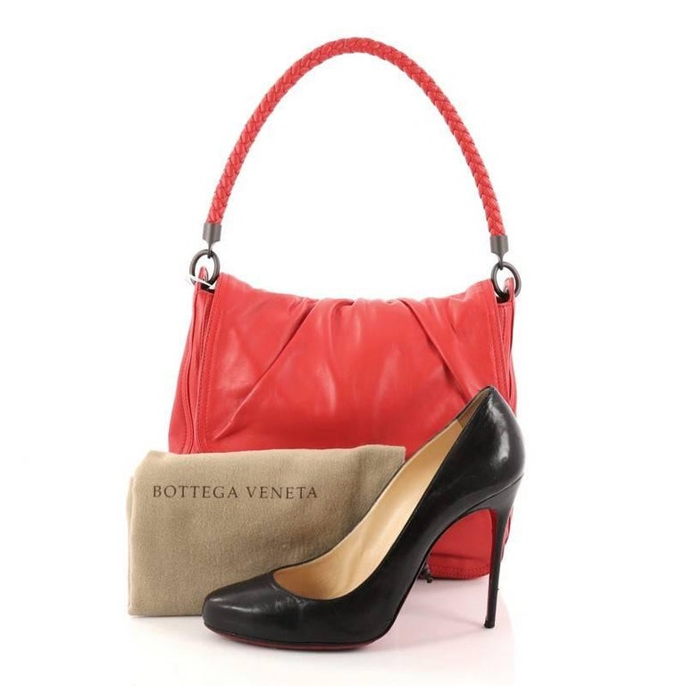 Bottega Veneta Flap Shoulder Bag Leather With Intrecciato Detail This Authentic Bottega Veneta Flap Shoulder Bag Leather With Intrecciato Detail Small Combines The Brand S Casual
