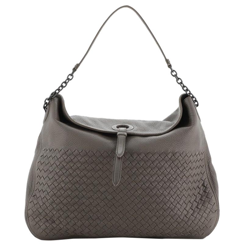 Bottega Veneta Flap-Top Hobo Intrecciato Nappa