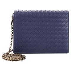 Used Bottega Veneta Flap Wallet on Chain Intrecciato Nappa Small