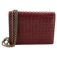 Bottega Veneta Flap Wallet on Chain Intrecciato Nappa Small