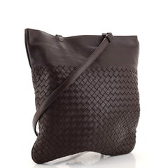 Bottega Veneta Flat Crossbody Bag (Outlet) Intrecciato Nappa Medium