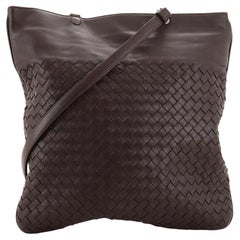 Bottega Veneta Flat Crossbody Bag (Outlet) Intrecciato Nappa Medium