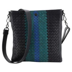 Bottega Veneta Flat Messenger Bag Intrecciato Nappa Medium