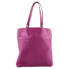 Flache Shopper-Tasche Intrecciato Nappa von Bottega Veneta, groß