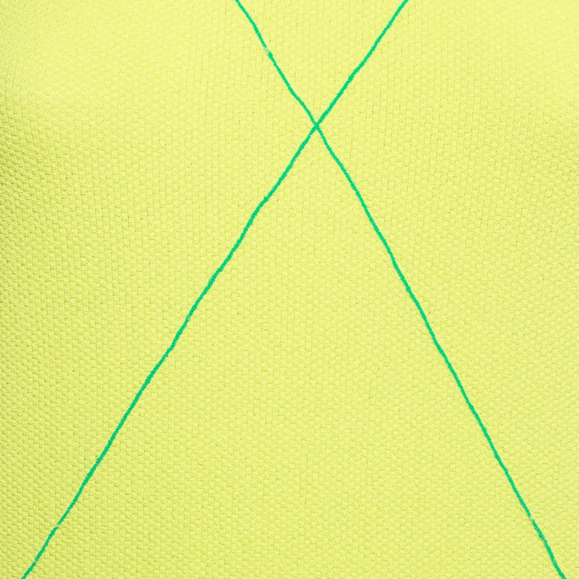 Yellow Bottega Veneta Fluorescent Green TechnoSkin Knit Sweatshirt S For Sale