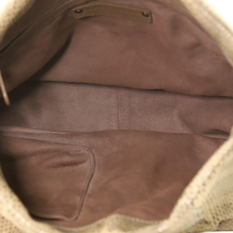 Bottega Veneta Fold Over Convertible Shoulder Bag Leather With Python Medium 1