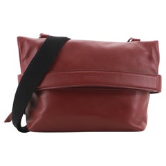 Bottega Veneta Fold Over Crossbody Bag Leather