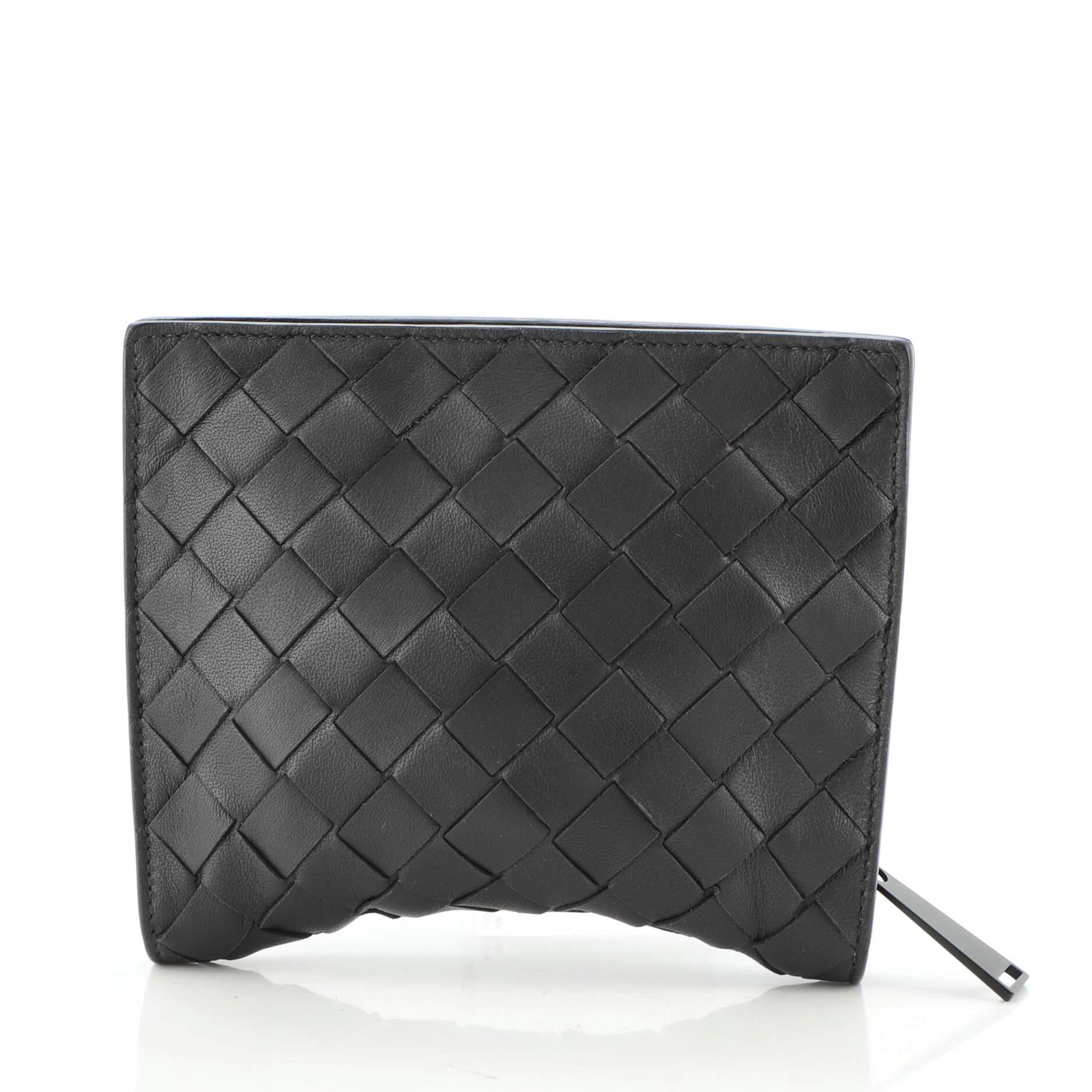 Bottega Veneta Folding Tote Nylon with Intrecciato Leather In Good Condition In NY, NY