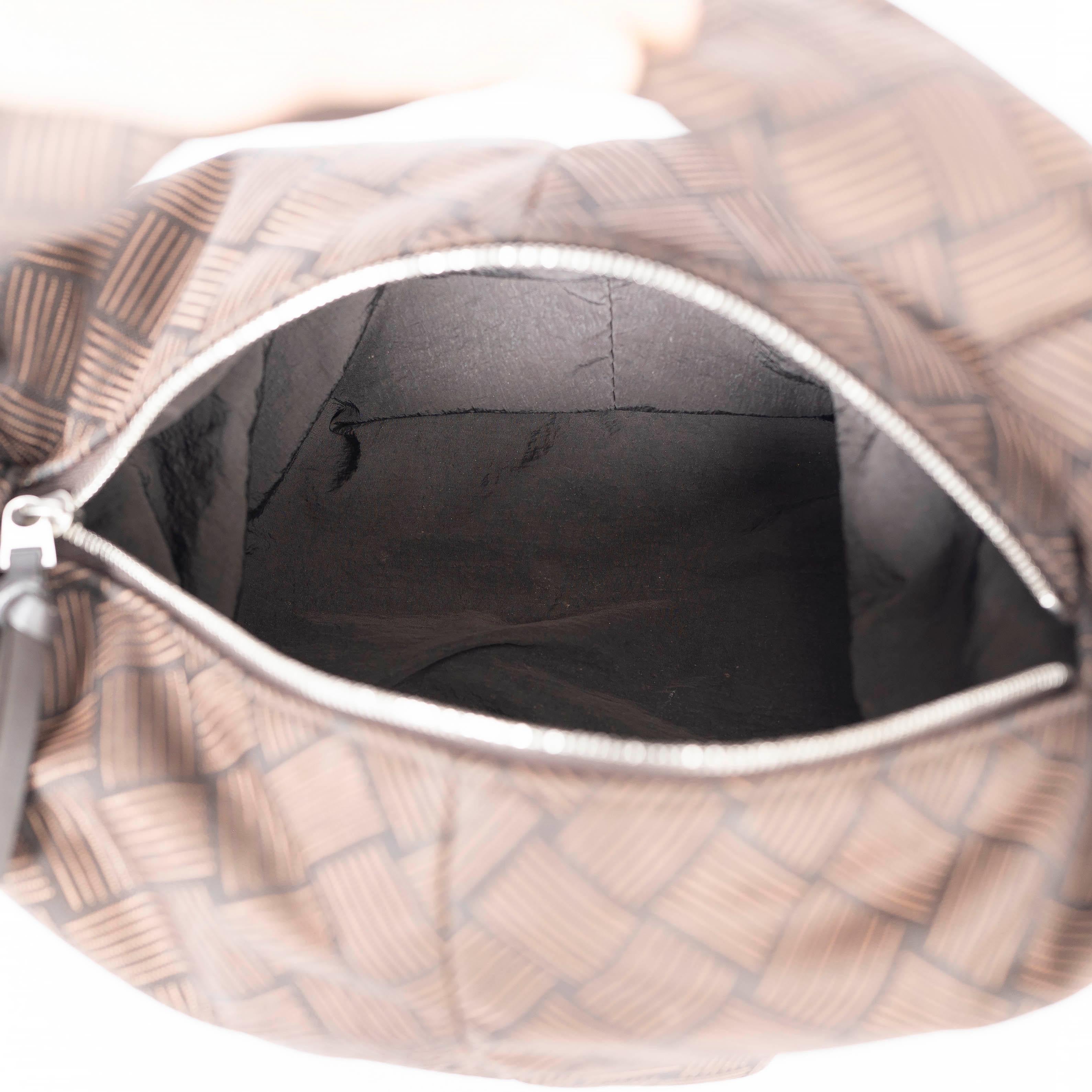 Women's BOTTEGA VENETA Fondant brown jacquard 2021 JODIE MINI Bag