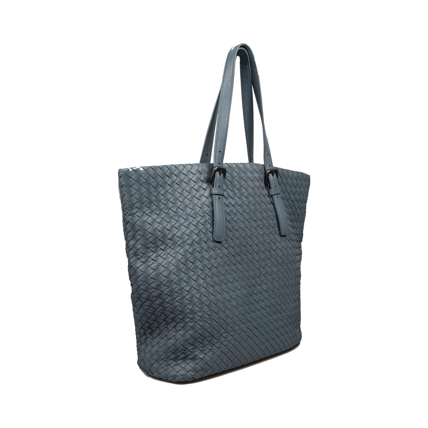 Blauer Fourre Tout von Bottega Veneta im Angebot 3